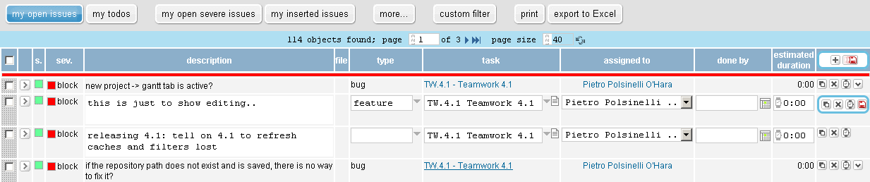 Multi editing/ordering issues.