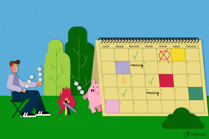 Activity planning calendar: Excel? No, thanks! - twproject project management software