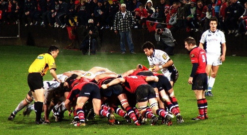 Scrumming.